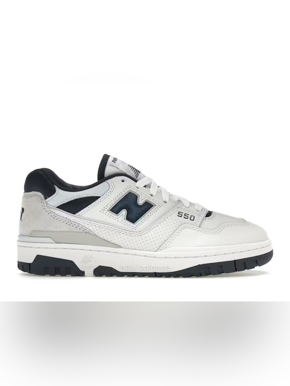 New Balance 550 White and Navy - M9.5 W11
